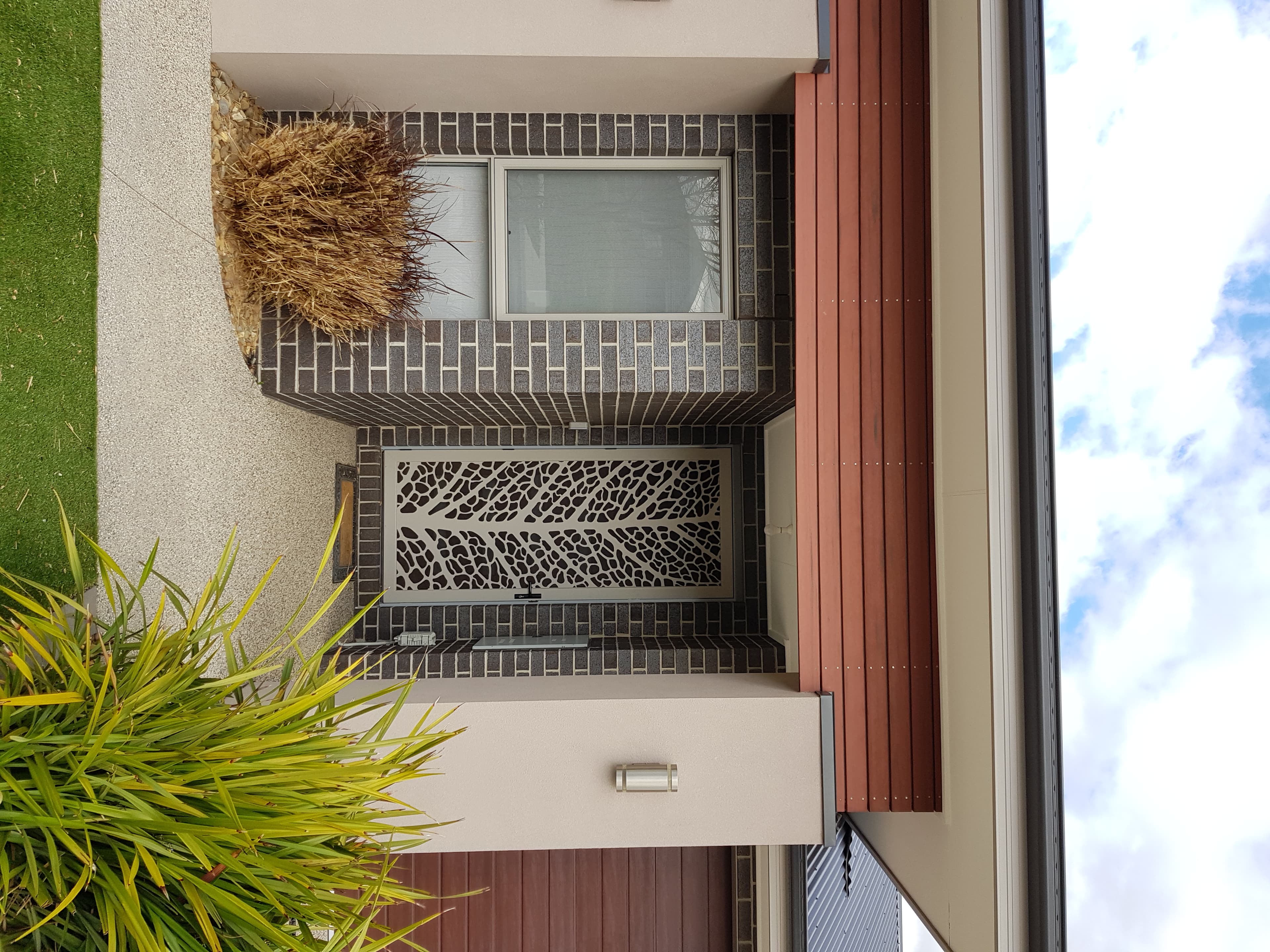 Custom powder-coated Decoview entryway door